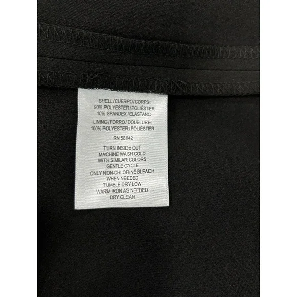 Clover & Sloane Black Fit & Flare Mini Dress Spaghetti Strap Women's Small NWT - Picture 9 of 12